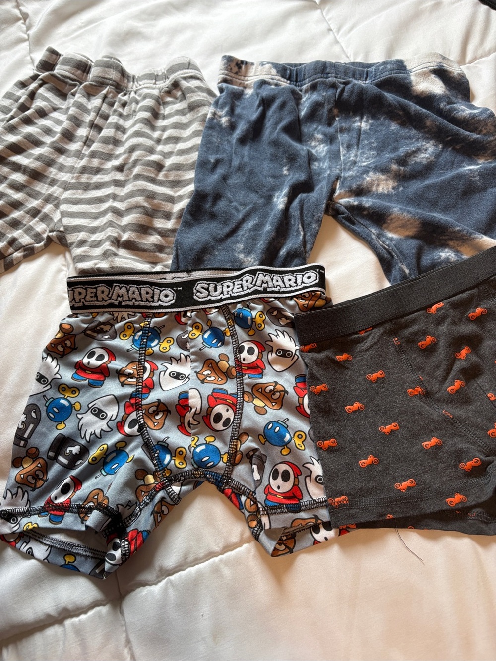 Nintendo Boys' Gray Multi Character Boxer Briefs - Kids Accessories
